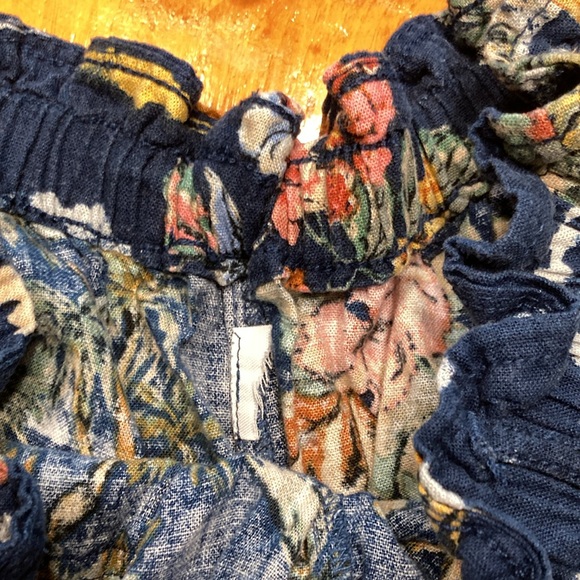 Tropical Print Paper Bag Style Pull On Shorts - Picture 6 of 11